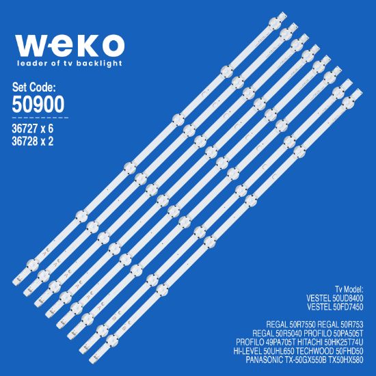 WKSET-5900 36727X6 36728X2 SVV500AC1_A/B_REV0.0_190417 8 ADET LED BAR resmi