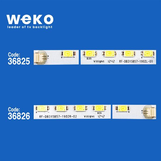 WKSET-6019 36825X1 36826X1 RF-DB315B57-1902L/R 2 ADET LED BAR (38LED) resmi