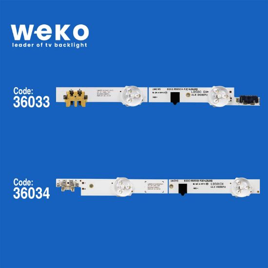 WKSET-6060 36033X11 36034X11 SAMSUNG 2013SVS65F L/R 22 ADET LED BAR resmi