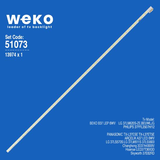 WKSET-6073 13974X1 37 V12 EDGE REV1.1 1 1 ADET LED BAR (54LED) resmi