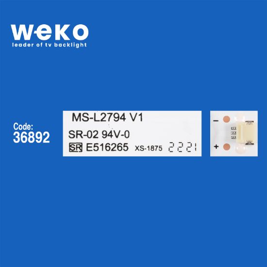 WKSET-6096 36892X2 MX32D06-ZC22AG-10 6S1P 303MX320039 2 ADET LED BAR (3V6LED58,1CM) resmi