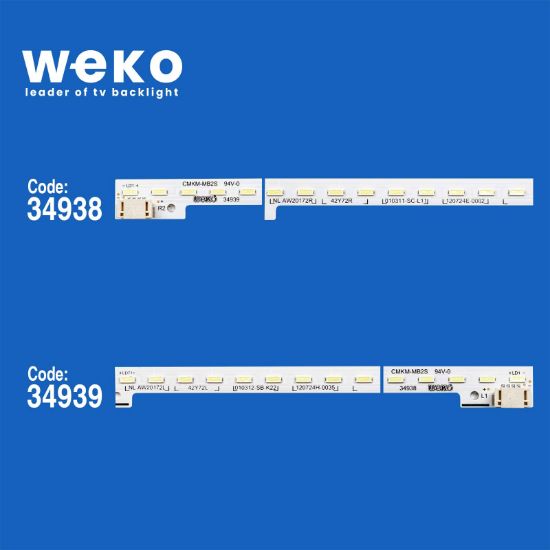 WKSET-6103 34938X1 34939X1 CMKM-MB2S - NLAW20172L/R 2 ADET LED BAR (72LED) resmi