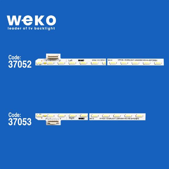 WKSET-6315 37052X1 37053X1 LBM430M1 403-AA/AB 2 ADET LED BAR (42LED) resmi