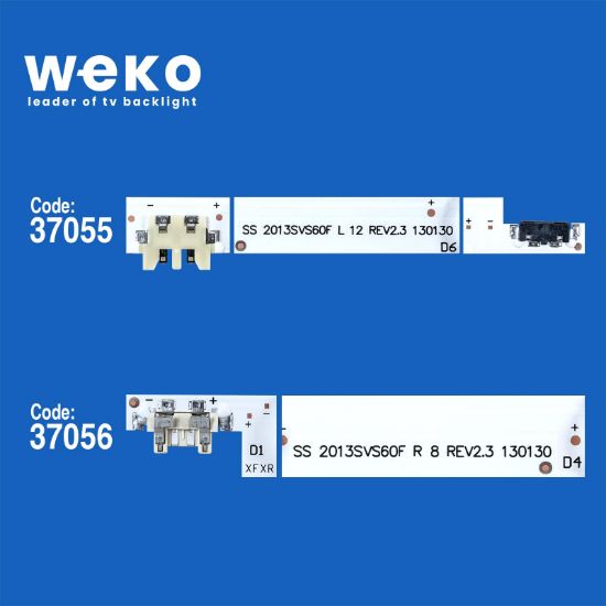 WKSET-6317 37055X11 37056X11 SAMSUNG 2013SVS60F D2GE-600SC  22 ADET LED BAR resmi