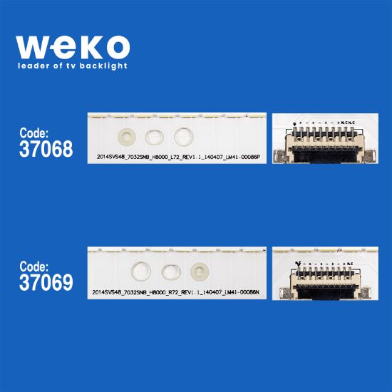 WKSET-6330 37068X1 37069X1 VH80-480SMA/B-R2  2 ADET LED BAR (72LED) resmi