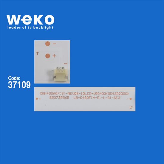 WKSET-6387 37109X4 LB43006 V0V1 LB-C430F14-E1- A-G2-DL1  4 ADET LED BAR resmi