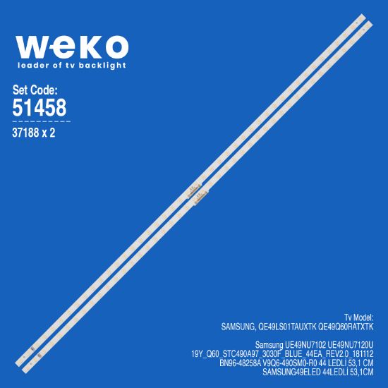 WKSET-6458 37188X2 19Y_Q60_STC490A97_3030F_BLUE_44EA_REV2.0_181112  2 ADET LED BAR (44LED) resmi