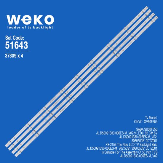 WKSET-6643 37309X4 JL.D50091330-006ES-M_V02  4 ADET LED BAR resmi