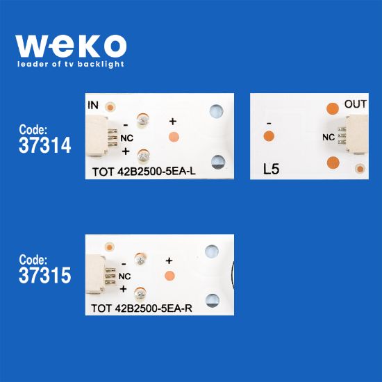 WKSET-6647 37314X6 37315X2 TOT 42B2500 5EA-L / R  8 ADET LED BAR resmi