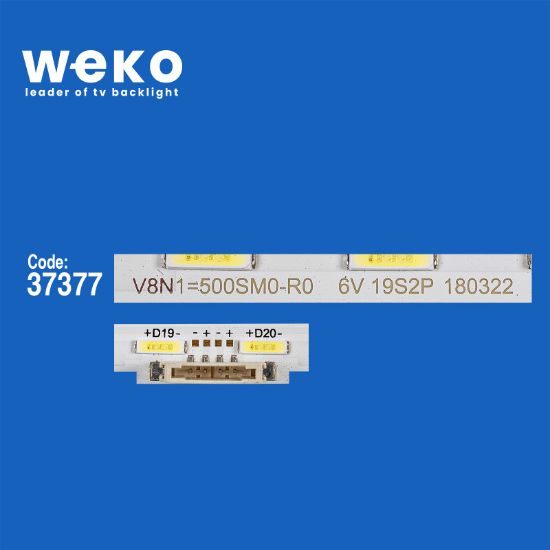 WKSET-6720 37377X2 EPISTAR 50 NEW EDGE-38EA-180223-7020-ANODE  2 ADET LED BAR (38LED) resmi