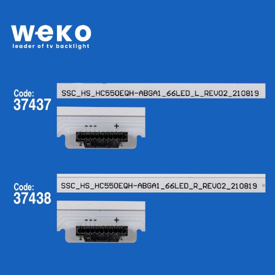 WKSET-6781 37437X1 37438X1 SSC_Y22_55QNED8S_LGD_66LED_L/R 2 ADET LED BAR (66LED) resmi