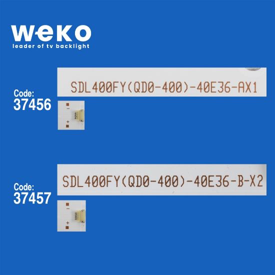 WKSET-6792 37456X1 37457X2 SDL400FY(QD0-400)_40E36_A/B 3 ADET LED BAR resmi