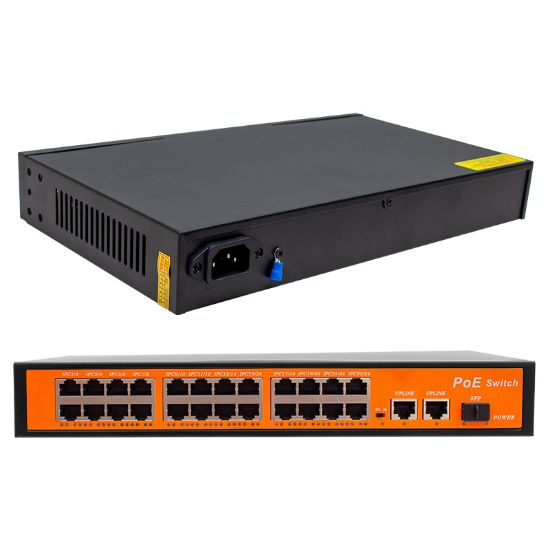 POWERMASTER 24 PORT 10/100/1000 MBPS 300 WATT 24+3+SFP POE GIGABIT ETHERNET SWITCH resmi