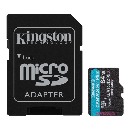 64GB MICRO SD CANAS GO KINGSTON SDCG3/64GB 170/70MB/s  resmi