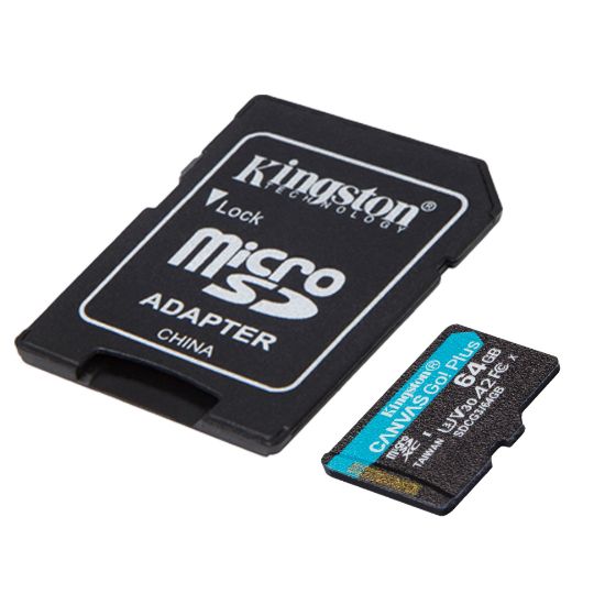64GB MICRO SD CANAS GO KINGSTON SDCG3/64GB 170/70MB/s  resmi