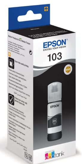 EPSON C13T00S14A 103 SİYAH MÜREKKEP ŞİŞESİ resmi
