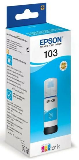 EPSON C13T00S24A 103 MAVİ MÜREKKEP ŞİŞESİ resmi