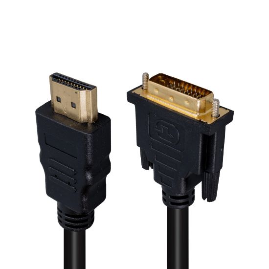 POWERMASTER 1.5 METRE HDMI DVI KABLO * NARİTA DVI 24+1 MALE TO HDMI 19P MALE resmi