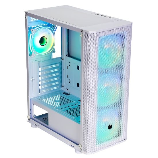 FRISBY CM-106 650W 80+ ARGB FAN MESH BEYAZ KASA resmi