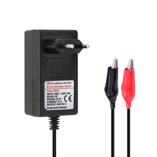 POWERMASTER PM-13901 6 VOLT - 2 AMPER AKÜ ŞARJ CİHAZI resmi