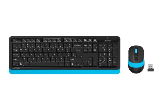A4 TECH FG1010 Q 2.4 GHZ USB MAVİ KLAVYE+MOUSE KABLOSUZ SET resmi