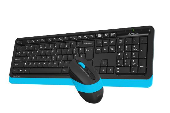 A4 TECH FG1010 Q 2.4 GHZ USB MAVİ KLAVYE+MOUSE KABLOSUZ SET resmi