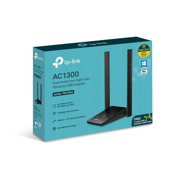 TP-LINK Archer T4U PLUS 1300MBPS DB WIFI ADAPTÖR resmi