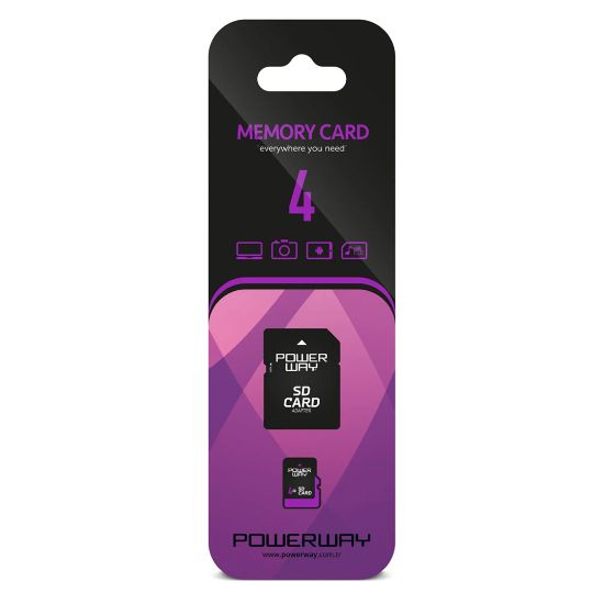 POWERWAY PWR-4 4 GB MICRO SD HAFIZA KARTI resmi