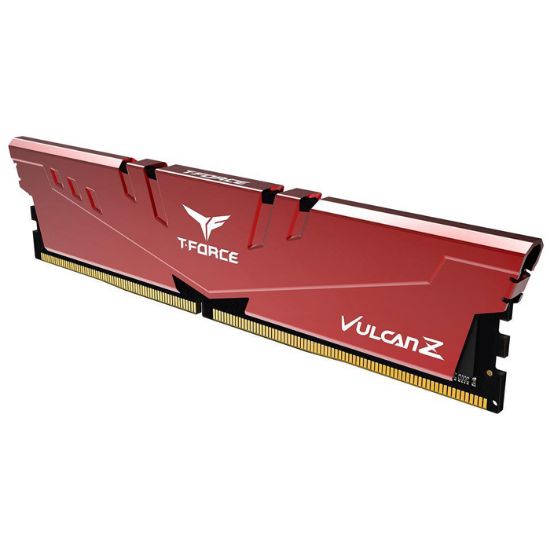 Team T-Force Vulcan Z Red 32GB (2x16GB) 3200MHz CL16 DDR4 Gaming Ram (TLZRD432G3200HC16FDC01) resmi