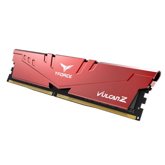 Team T-Force Vulcan Z Red 32GB (2x16GB) 3200MHz CL16 DDR4 Gaming Ram (TLZRD432G3200HC16FDC01) resmi