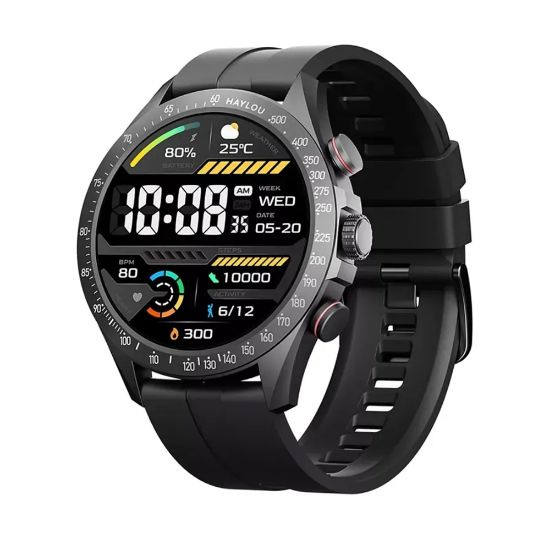 HAYLOU SOLAR PRO AKILLI SAAT SIYAH SESLI GORUSME resmi