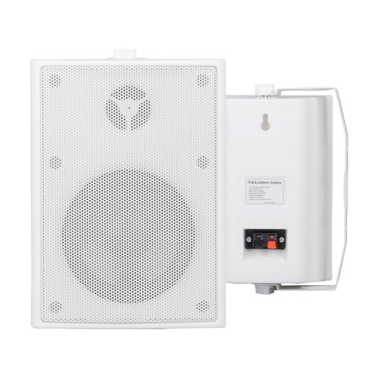 MAGICVOICE MV-210 10 CM MAX 75 WATT 2Lİ TAKIM BEYAZ TRAFOLU SÜTUN HOPARLÖR resmi