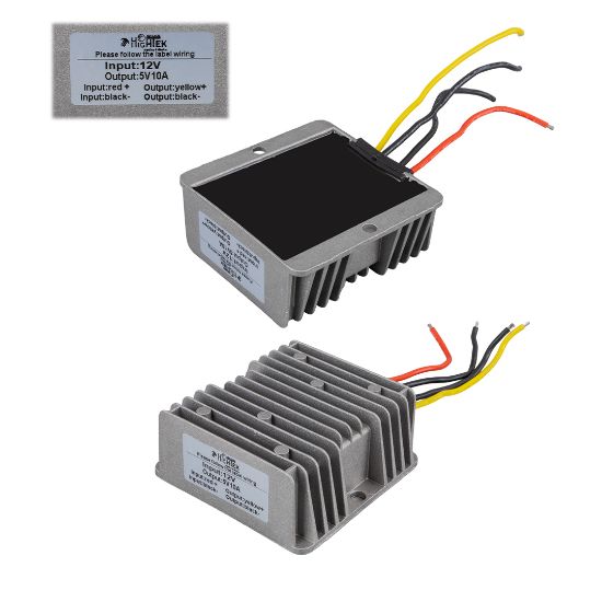 HIGHTEK 12-24 VOLT 5 VOLT - 10 AMPER 50 WATT 3 MODÜL İÇİN ÇEVİRİCİ KONVERTÖR resmi