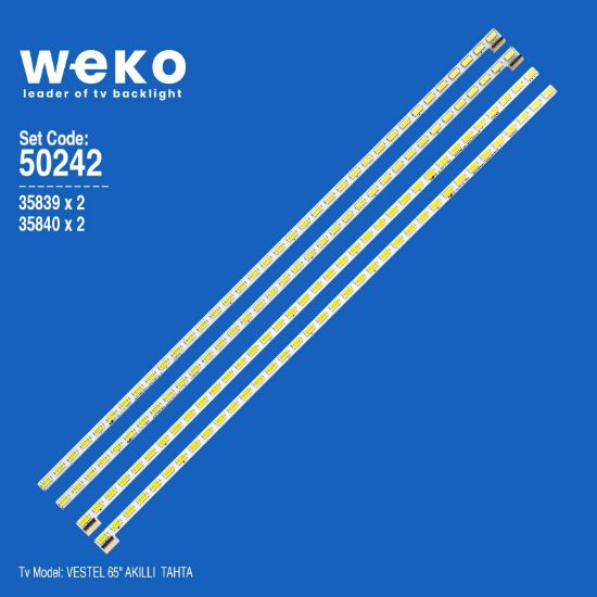 WKSET-5242 35839X2 35840X2 65INCH 7030PKG 36EA 4 ADET LED BAR (36LED) resmi