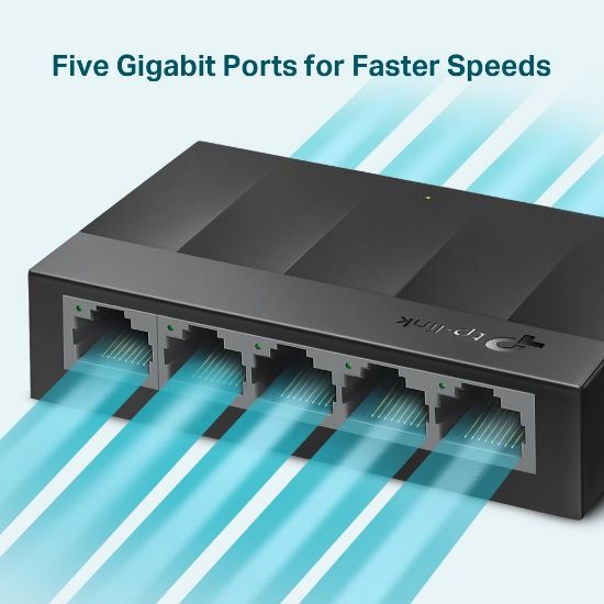 TP-LINK LS1005G 5PORT 10/100/1000 YÖNETİLEMEZ SWITCH resmi