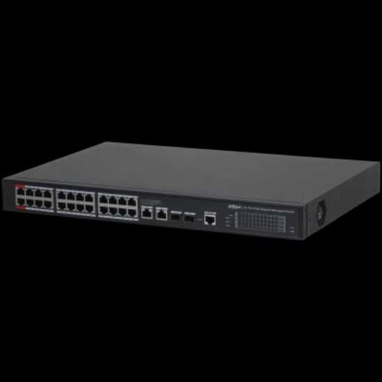 DAHUA S4228-24GT-360 24 PORT 24XGE-2XGE-2XGE/SFP YÖNETİLEBİLİR 360W POE SWİTCH resmi