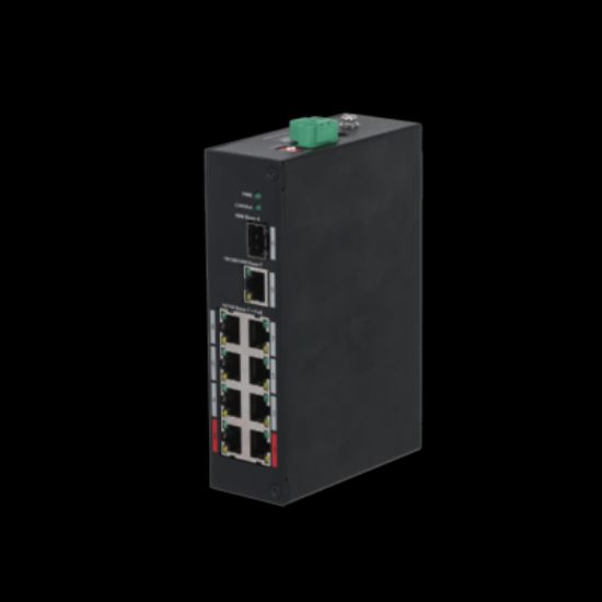 DAHUA PFS3110-8ET-96-V2 8 PORT 8XFE-1GE-1XGE/SFP 96W POE YÖNETİLEMEZ SWİTCH resmi