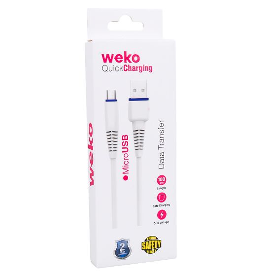 WEKO WK-22020 USB TO MICRO USB 1 MT ŞARJ KABLOSU (NO:2) resmi