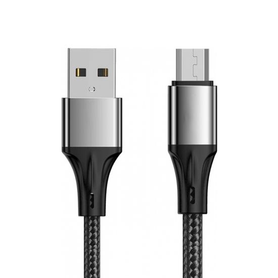 WEKO WK-22023 USB TO MICRO USB ÖRGÜLÜ LACİVERT 1 MT ŞARJ KABLOSU (NO:14) resmi