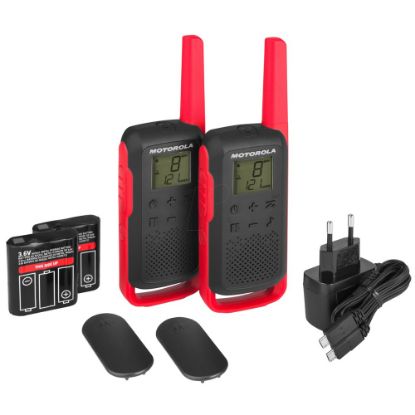 MOTOROLA TLKR-T62 SİYAH PMR EL TELSİZİ 2Lİ PAKET (8 KM) resmi