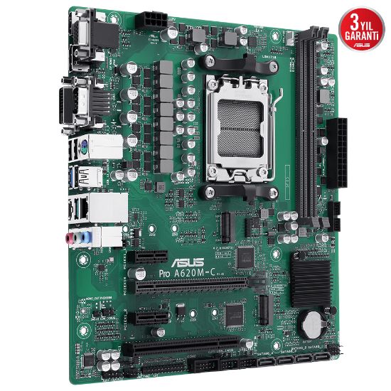 ASUS PRO A620M-C-CSM AM5 DDR5 6400MHZ MATX  resmi