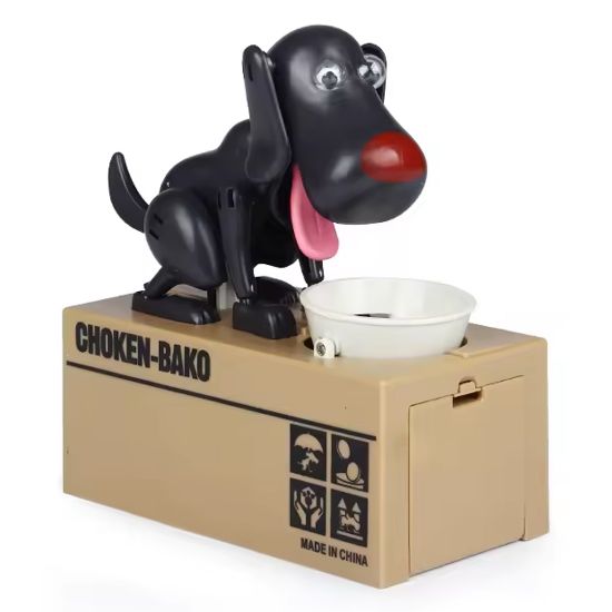 SUNUP PARA YİYEN KÖPEK KUMBARA resmi