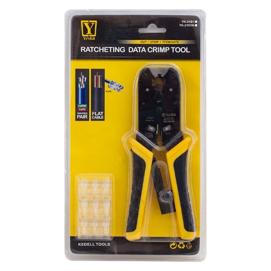 POWERMASTER YK-2101N RJ45 FLAT KABLO SIKMA PENSESİ resmi
