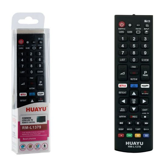 HUAYU KL RM-L1379 LG 3D NETFLIX-AMAZON SMART TUŞLU BLİSTERLİ LCD LED TV KUMANDA resmi