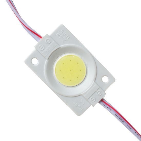 POWERMASTER 12V KASALI KAPAKSIZ 30X45 MM BEYAZ YUVARLAK COB LED resmi