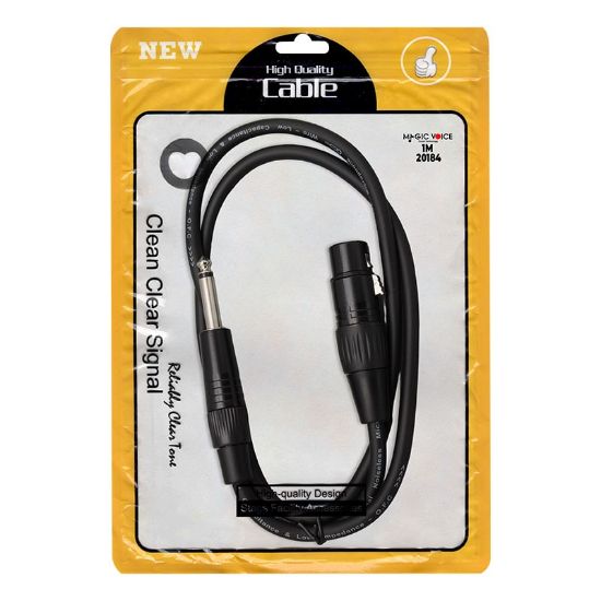 MAGİCVOİCE LD379 XLR CANON DİŞİ + 6.3 MM MONO ERKEK 1 METRE KABLO resmi