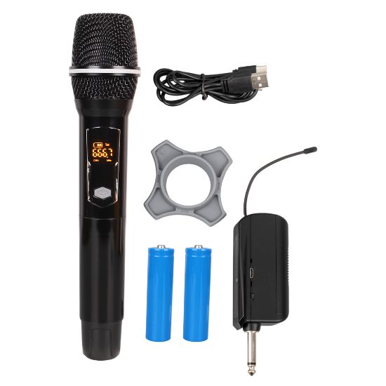 MAGICVOICE CP-111 UHF EKRANLI 1 EL KABLOSUZ TELSİZ MİKROFON resmi
