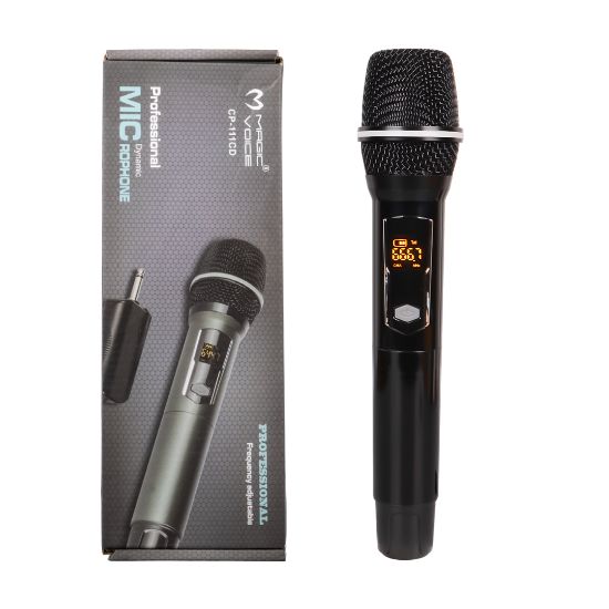 MAGICVOICE CP-111 UHF EKRANLI 1 EL KABLOSUZ TELSİZ MİKROFON resmi