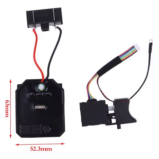 WEKO WK-22493 18-21 VOLT FIRÇASIZ MOTOR MATKAP SÜRÜCÜ KARTI ELEKTRONİK VE ŞARTELİ resmi