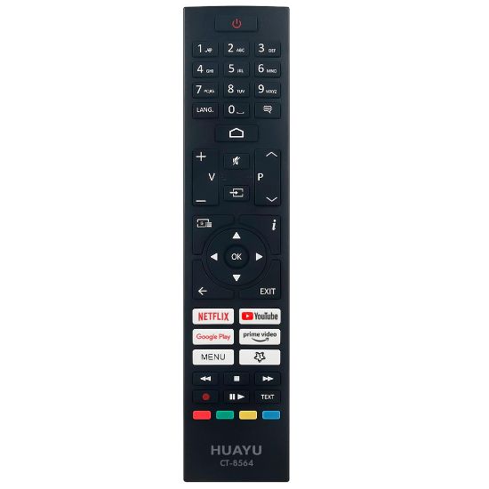 HUAYU KL TOSHIBA CT-8564 NETFLIX-YOUTUBE-PRIME VIDEO-GOOGLE PLAY TUŞLU LCD-LED TV KUMANDA resmi